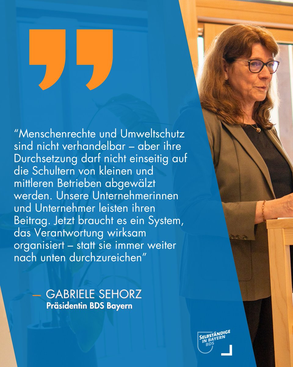 #Lieferkettengesetz: Der #BDSBayern fordert einen strukturellen Systemwechsel in der Organisation von Lieferkettenverantwortung, weg von der Überforderung einzelner Betriebe, hin zu verlässlichen, für alle Markteilnehmer handhabbaren Regeln. #Mittelstand #Selbstständig