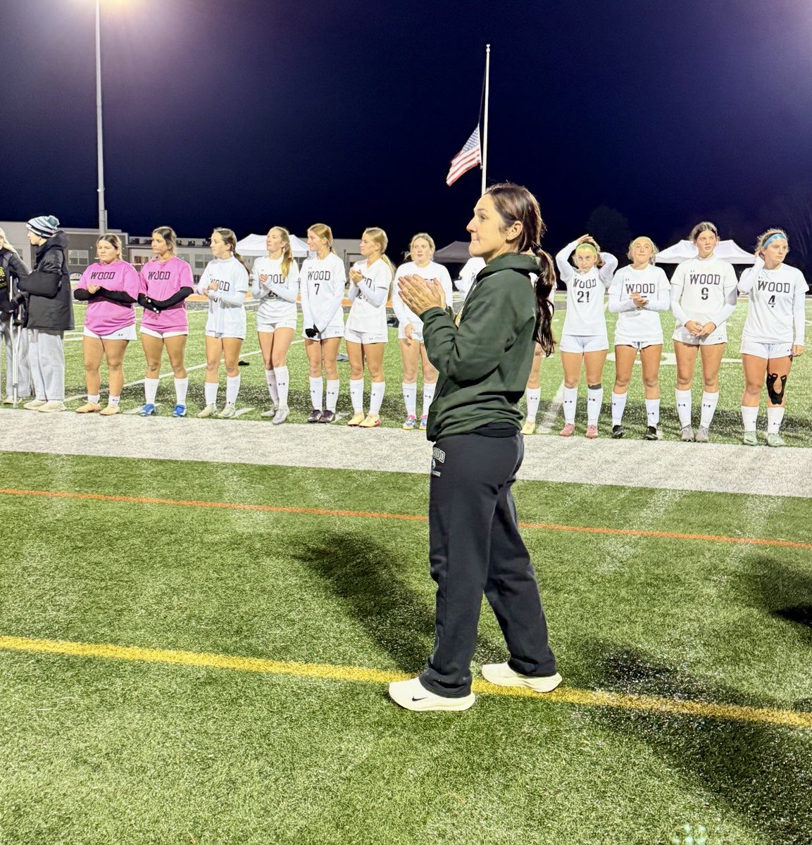 Wood_Vikings's tweet photo. Congratulations to Wood Girls Soccer Coach Maria Kosmin who has been named Coach of the Year by the PSCA.  Coach Maria led her team to its 1st PIAA State Championship in school history.   We are very lucky to have Coach Maria guiding our players.  Congratulations Coach Maria! https://t.co/RJPNhF5yS0