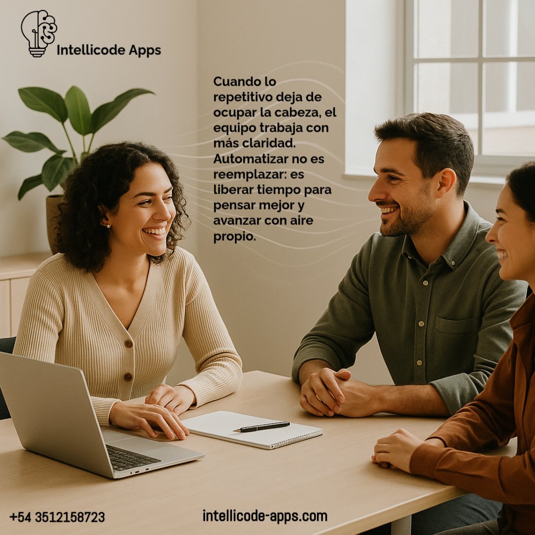 IntellicodeApps's tweet image. #IA #Automatización #Equipos #BienestarLaboral #Empresas #Argentina #IntellicodeApps