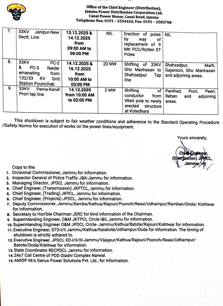Jammu Power DISCOM tweet media