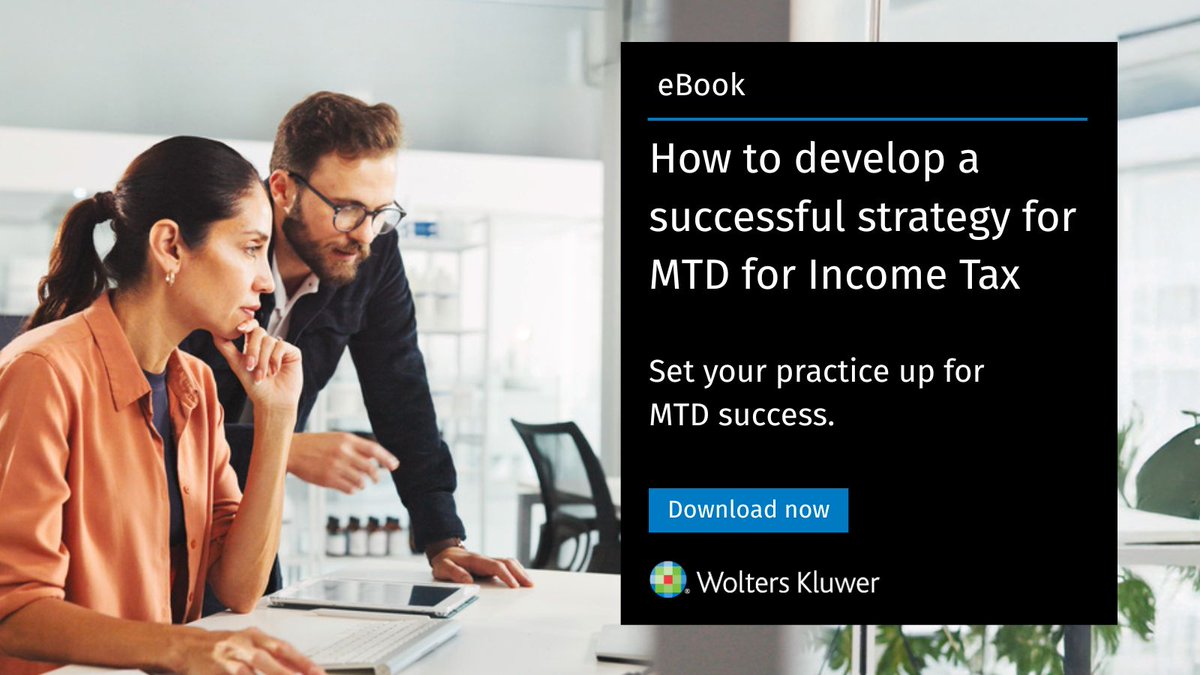 Read the eBook to learn how to implement a successful MTD strategy across your practice.

Download now: bit.ly/430lSS9

#WoltersKluwer #WKUK #Accounting #eBook #MTD #MakingTaxDigital