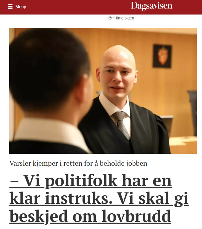 Politiansattes varslingsombud (PAVO) tweet media