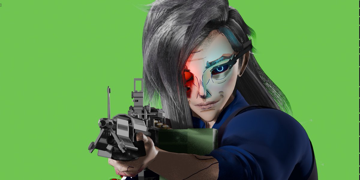 CarinhaOfficial's tweet image. E o modelo está pronto.

#OCArt #3dart