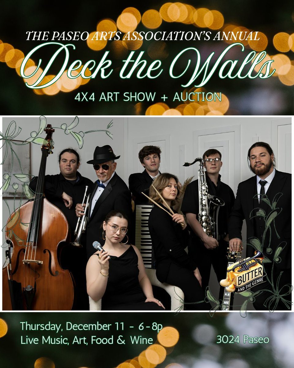 TONIGHT IS THE NIGHT! Join us for the annual 4x4 Deck the Walls Art Show &amp; Auction!
Join us at our ONE-NIGHT art show and auction as we celebrate the end of the year and deck the walls for the holidays! Deck the Walls is TONIGHT from 6-8pm at 3024 Paseo. FREE ENTRY!