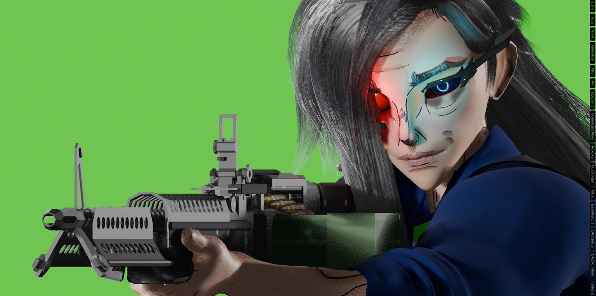 CarinhaOfficial's tweet image. E o modelo está pronto.

#OCArt #3dart