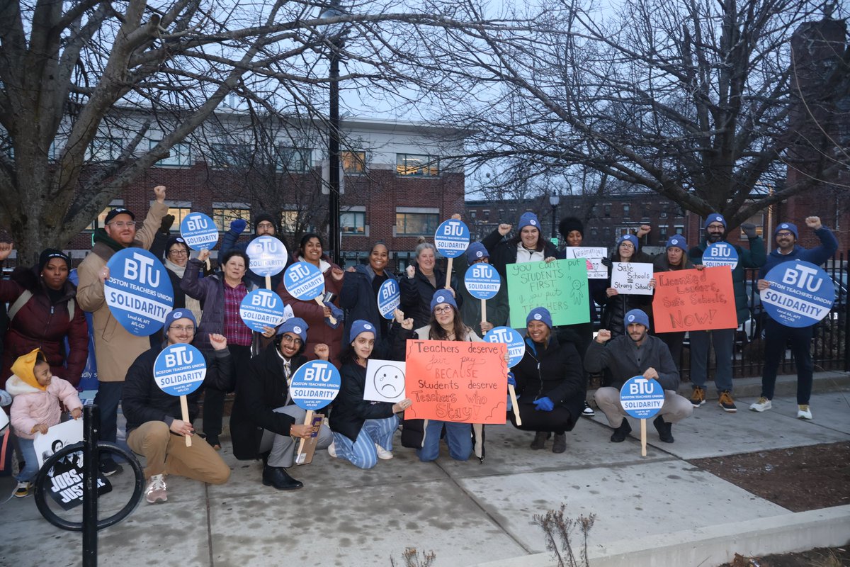 Last night educators <a href="/codmanacademy/">Codman Academy</a> rallied together in solidarity ahead of their latest contract negotiation w/ school administrators. For more than 1yr, Codman staff have been fighting for their first ever collective bargaining agreement to secure the resources students deserve