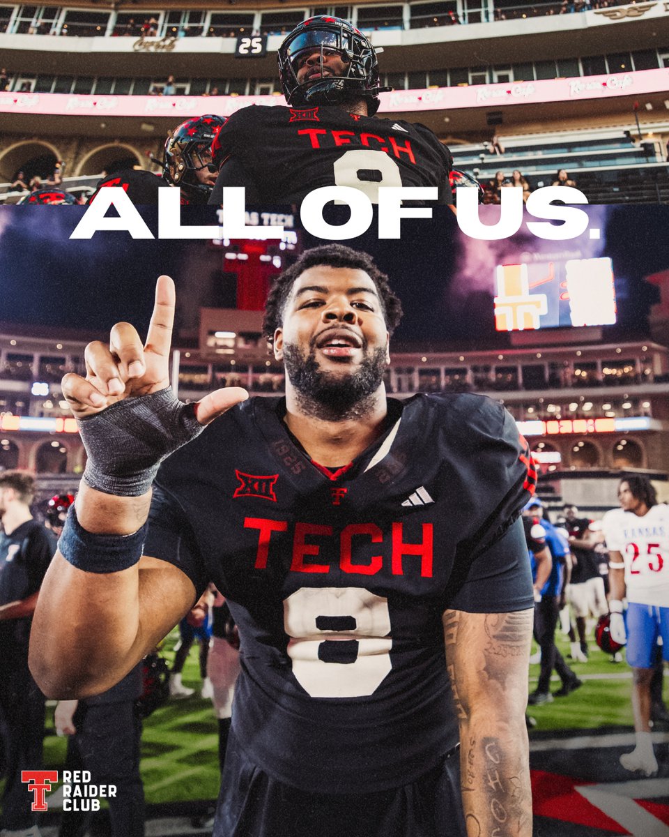Everything we do takes all of us. 
Every gift helps us keep stacking wins on and off the field. The support from Red Raider Nation fuels the grind every day. Let’s keep building. redraiderclub.com/support