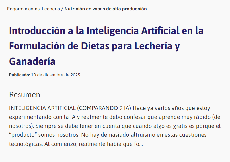 ExcelAgro's tweet photo. Comparto artículo publicado en el portal agropecuario
@Lecheria_Tw
https://t.co/wYFLkxKYQ4 https://t.co/S1bAzMVQqX