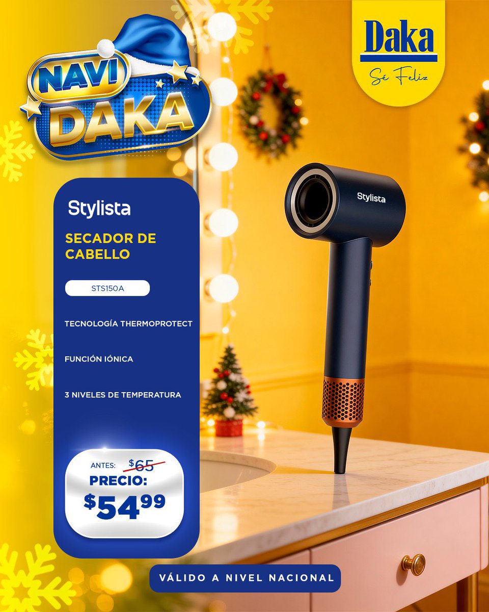 ¡NAVIDAKA ESTÁ AQUÍ!🤩🥰

Queremos cerrar este maravilloso año a lo grande y venimos con una de esas promociones que te encantan.💛

📌 Válida a nivel nacional hasta el domingo 14 de diciembre.

#tiendasdaka #daka #venezuela
