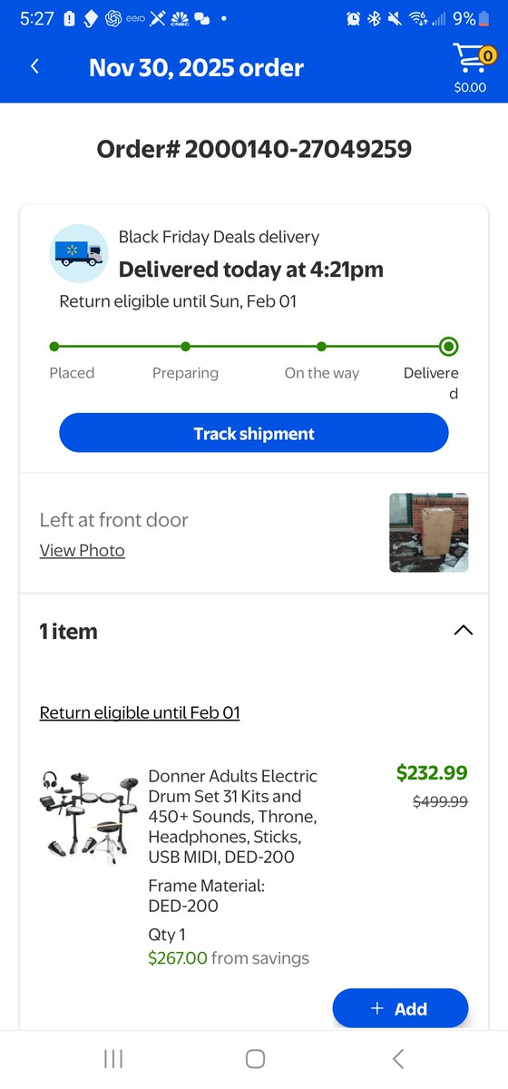 save_the_US_now's tweet photo. @Walmart Imagine ordering the Donner DED-200 from Walmart—title says DED-200, specs say DED-200—then getting the Lite version twice.
The seller admitted the listing was wrong. Walmart still hasn’t fixed the issue.
If customers don’t speak up, this keeps happening. https://t.co/Aay1UoJRo7