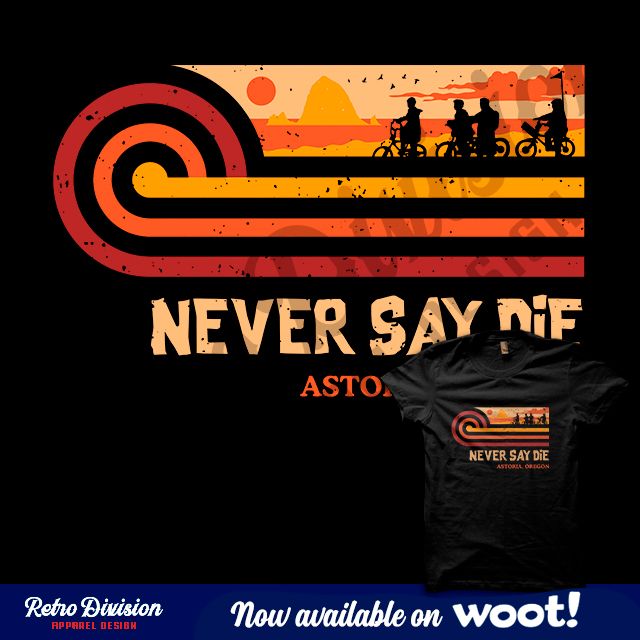 "Retro Vintage Docks" is featured today on @Woot! Special thanks to #Woot and all who voted, you are awesome! Get your goon #apparel here! buff.ly/lcLte2w
#neversaydie #1980s #giftidea #oldschool #retro #vintage #retrodivision