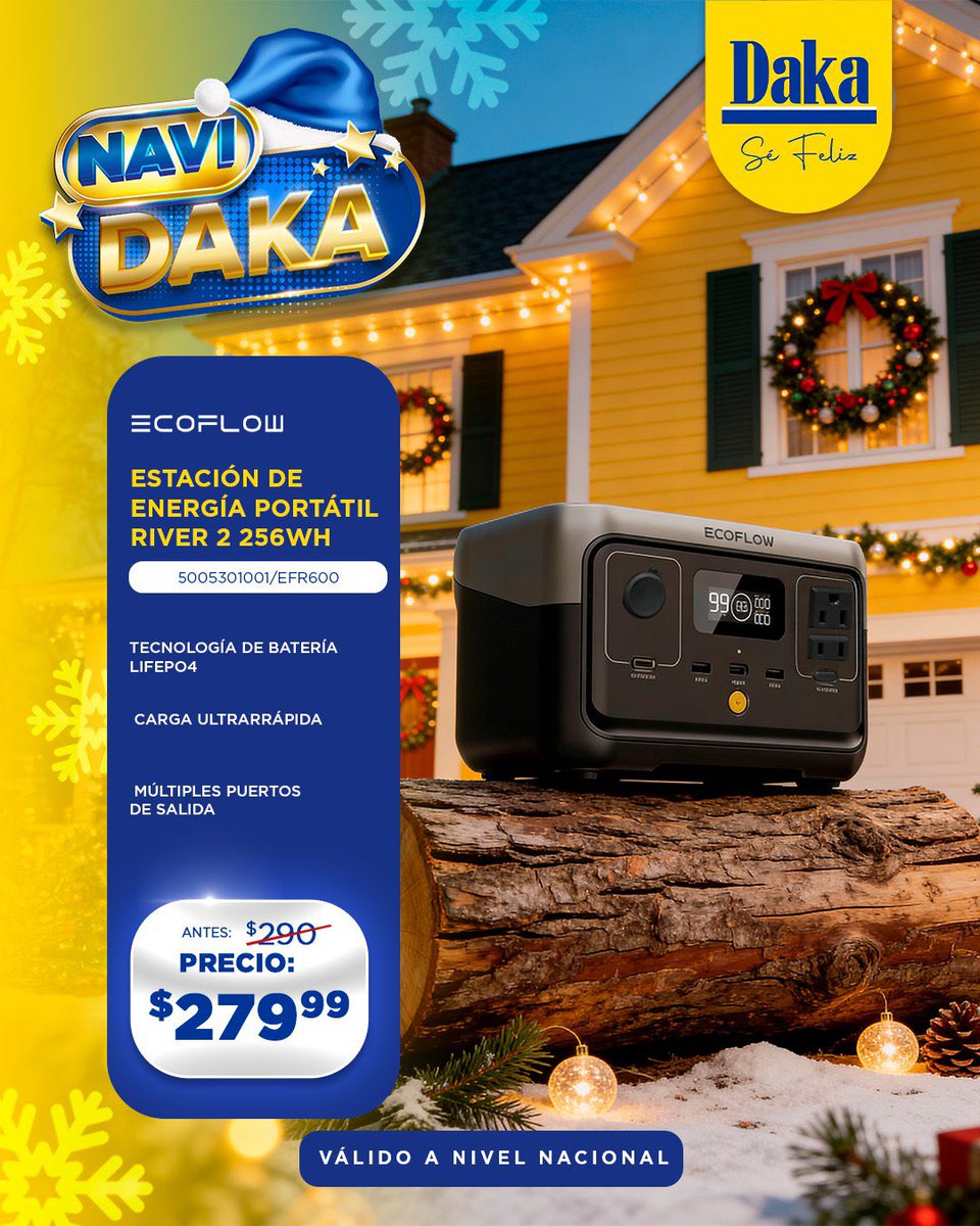 ¡NAVIDAKA ESTÁ AQUÍ!🤩🥰

Queremos cerrar este maravilloso año a lo grande y venimos con una de esas promociones que te encantan.💛

📌 Válida a nivel nacional hasta el domingo 14 de diciembre.

#tiendasdaka #daka #venezuela