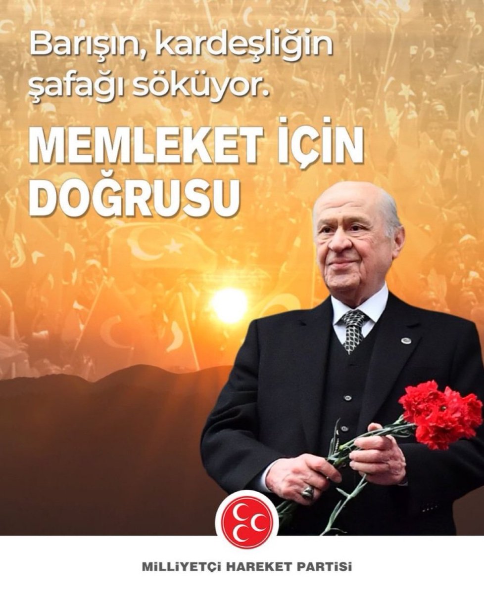 Barışın, kardeşliğin şafağı söküyor.

MEMLEKET İÇİN DOĞRUSU