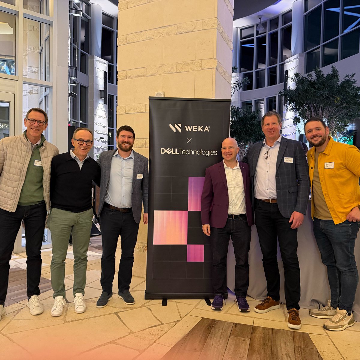 weka's tweet image. ✨ Had a fantastic evening with our partners at @Dell. 

Bringing WEKA + Dell’s AI teams together sparked the kind of real, high-value conversations this industry needs. Exciting things ahead as we build the next-gen AI factories together.