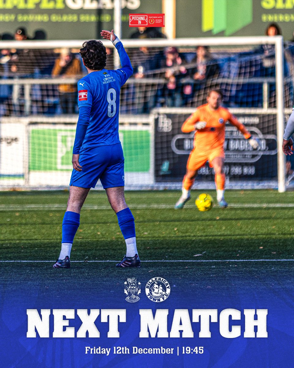 Don't forget we're back at it tomorrow!

🆚 <a href="/AveleyFC/">Aveley Football Club</a> 
🏟️ Parkside, RM15 4PX
🏆 Pitching In Isthmian Premier Division
🗓️ Friday 12th December
⚽ 7:45pm
🎟️ Adult £14 | Conc. £10 | U16s £5

Tickets available on the gate

#BTFC | 📸Jon Bird