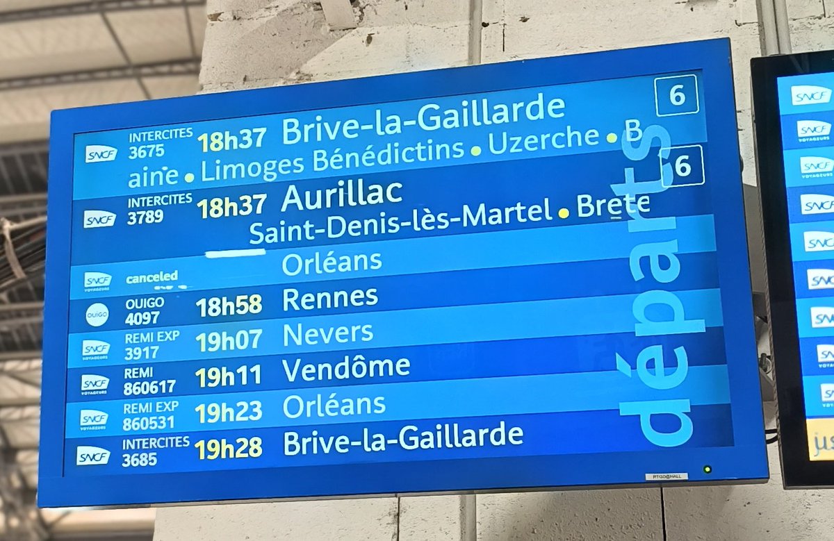 Et bah supprimé à l'aller, ET AU RETOUR ! Quelle belle journée !
Et l'info voyageur ? PEANUT

<a href="/ACircule/">𝙰𝚜𝚜𝚘𝚌𝚒𝚊𝚝𝚒𝚘𝚗 𝙲𝚒𝚛𝚌𝚞𝚕𝚎</a> <a href="/SNCFVoyageurs/">SNCF Voyageurs</a>