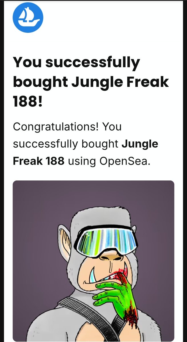 MiniGunBilly's tweet image. Thanks my man @Babar_NFTs ❤️❤️🫶🏻🫶🏻🚀🚀

@JungleFreaksNFT