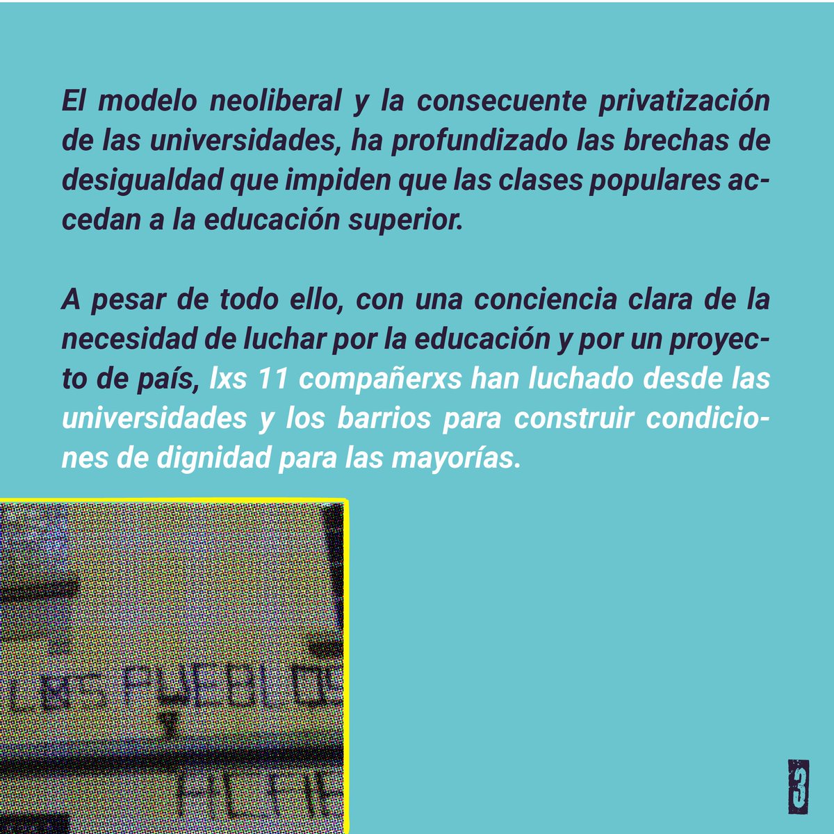 Algunas reflexiones sobre el caso de lxs 11.

Lxs compañerxs judicializadxs en este caso habitan los barrios populares de Bogotá. Esos barrios que son objeto del despojo, a los que se les han negado condiciones de vida.
