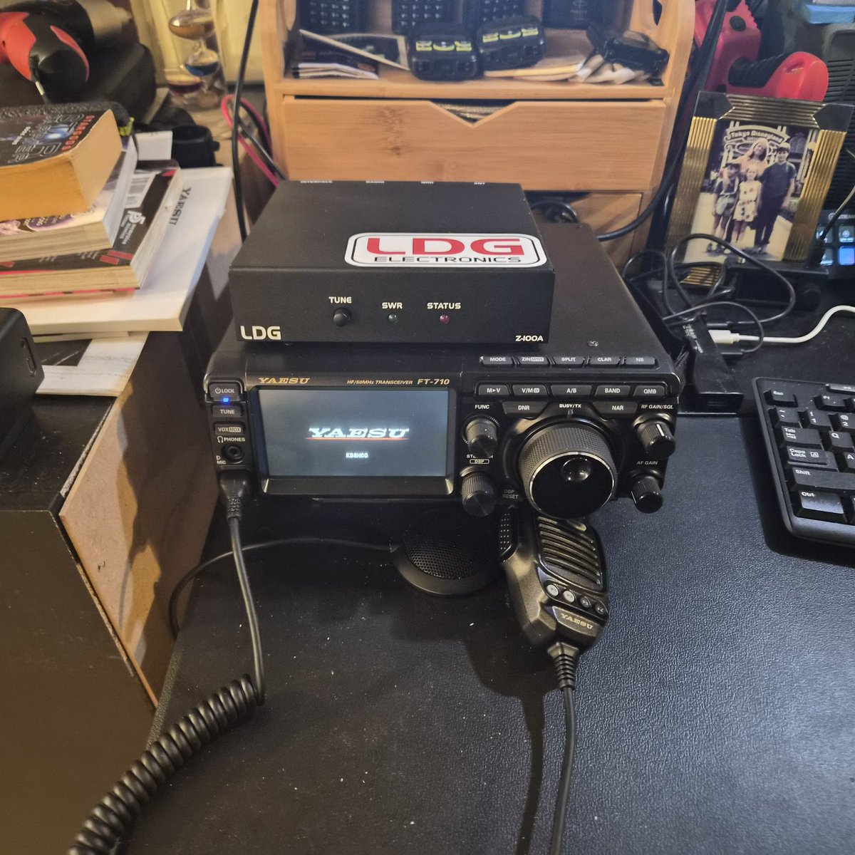 Finally got my home HF ham radio setup going