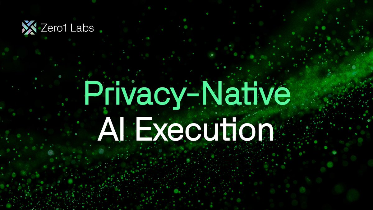 zero1_labs's tweet image. Privacy and AI rarely align.

Cypher closes that gap with FHE at the execution layer, data stays encrypted through inputs, inference, and contract logic, eliminating plaintext exposure across the compute path.

This enables:

• Private model calls
• Confidential agent workflows…