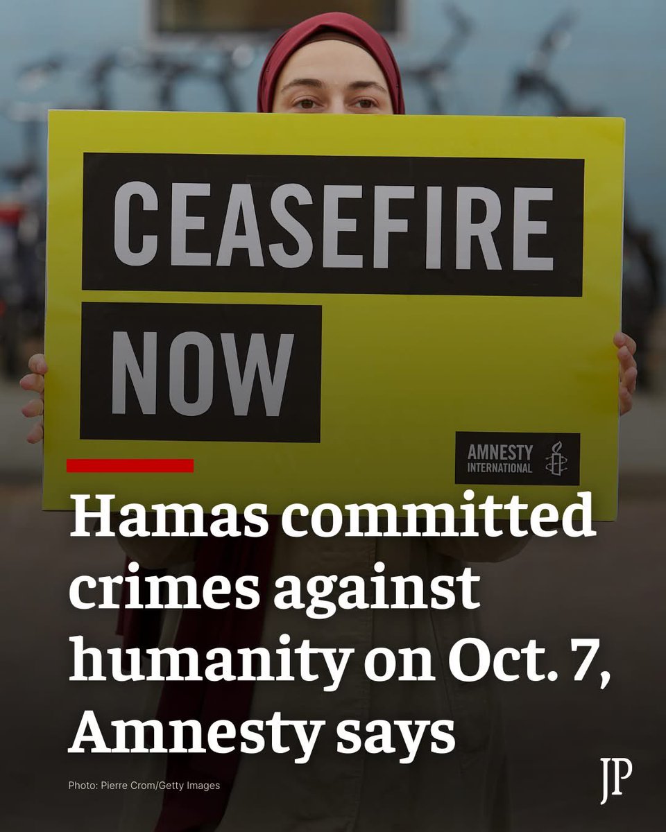 A newly released Amnesty report concludes that Hamas committed crimes against humanity on Oct. 7, presenting evidence that Palestinian terrorists killed the overwhelming majority of civilian victims. The report also details physical and sexual violence inflicted on hostages held