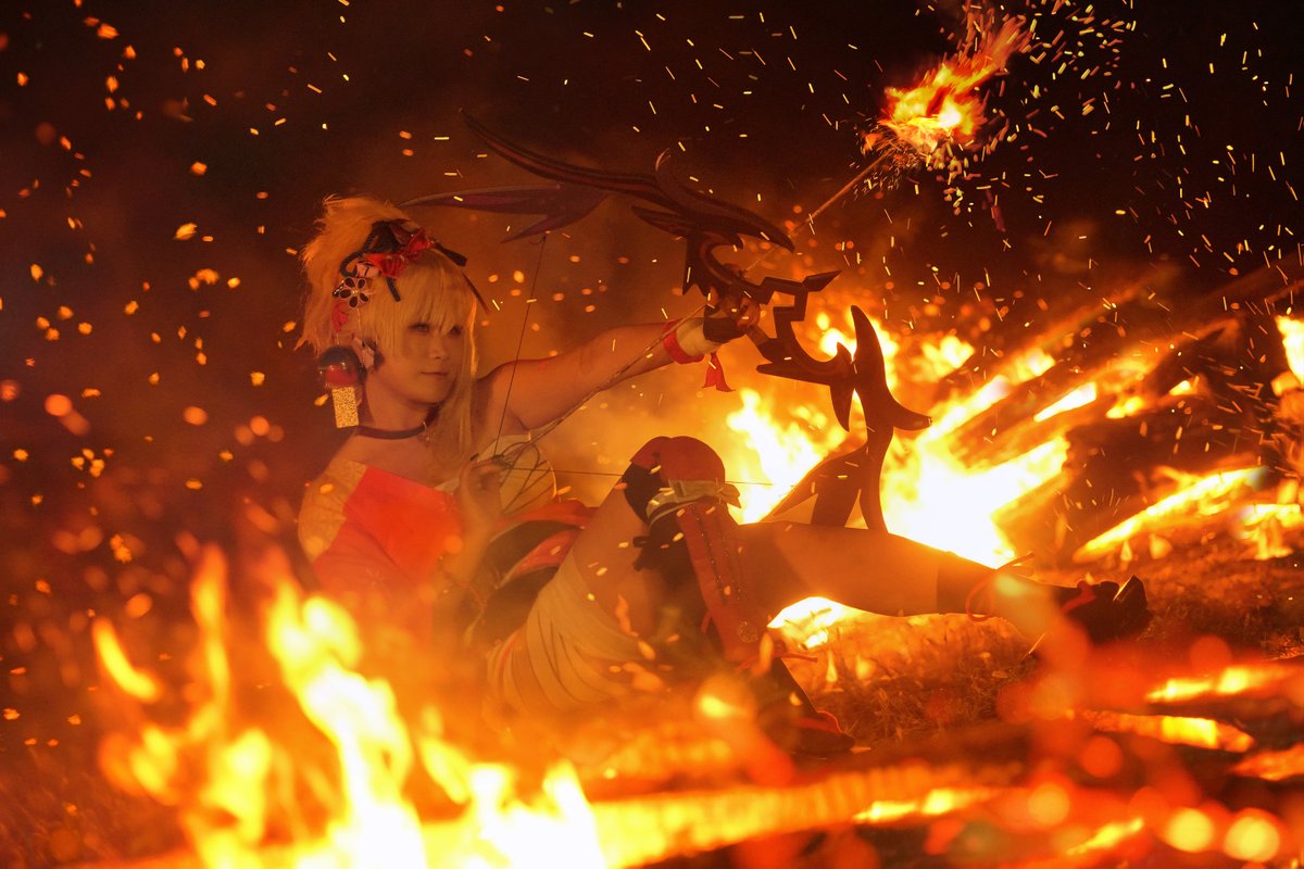 原神＠宵宮   
モデル：花宮ゆか様

#島コス笠岡