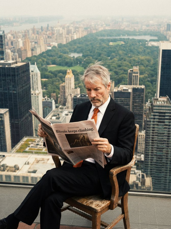 saylor's tweet image. ₿ack in New York