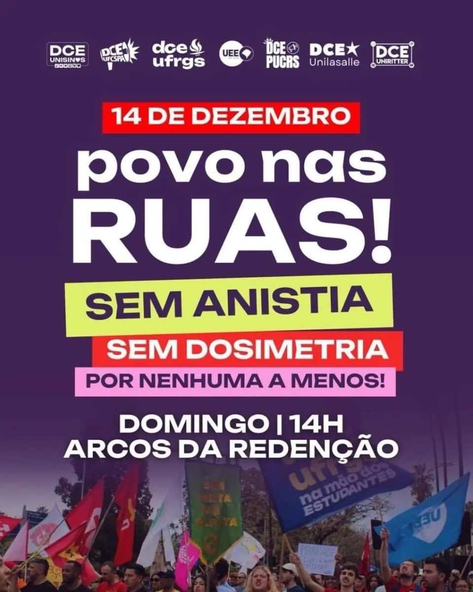 No próximo domingo na Redenção em Porto Alegre, nos vemos lá!