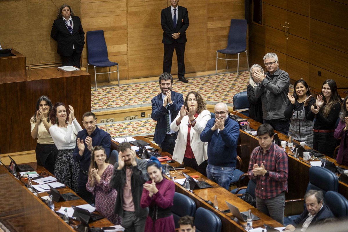 ‼️ Hoy en el Pleno hemos dicho basta. La cultura no se censura, se defiende. Gracias a Nacho Duato por dar la cara frente a un gobierno que castiga a quien le critica. La libertad de expresión no se negocia, Ayuso manipula y miente, <a href="/MasMadrid__/">Más Madrid</a> seguirá aquí, sin miedo, a su lado