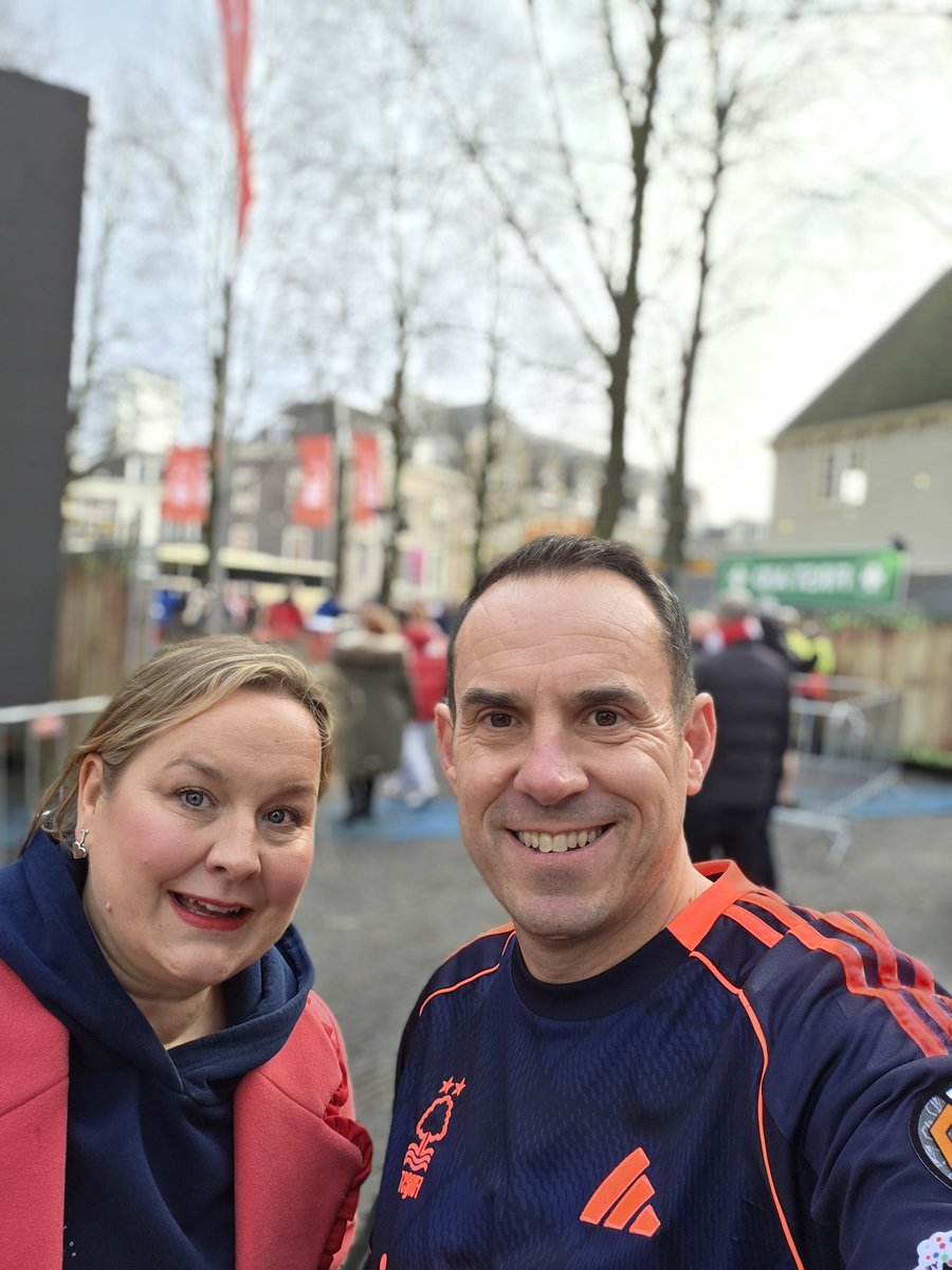 hazey147's tweet photo. Waited for this moment for Years to travel abroad with forest and enjoy a European adventure. No tickets, but soaking up the atmosphere in the fan zone #nffc #utrect https://t.co/KczJoMPWvW