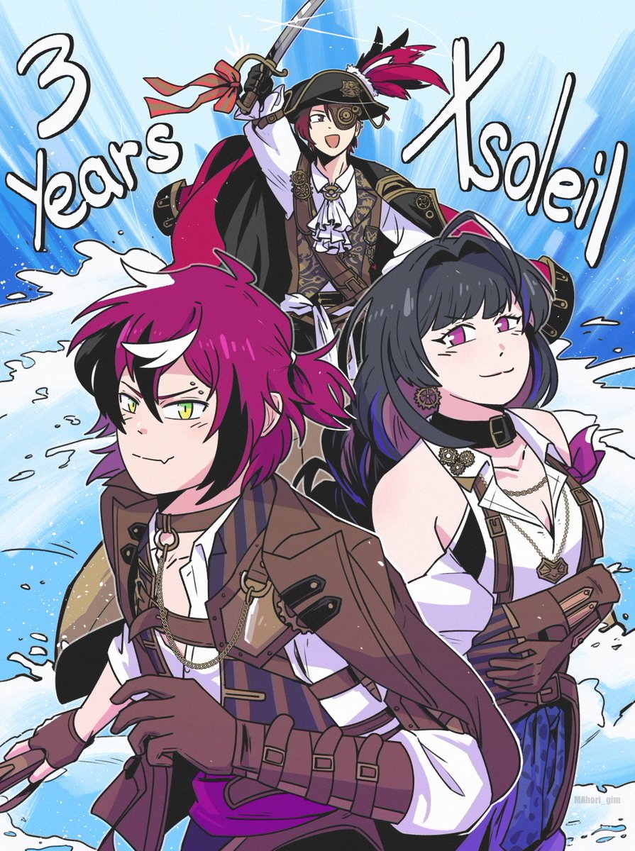 Sails away! 🌊🏴‍☠️ Happy 3rd Anniversary Xsoleil!! #Dropsights