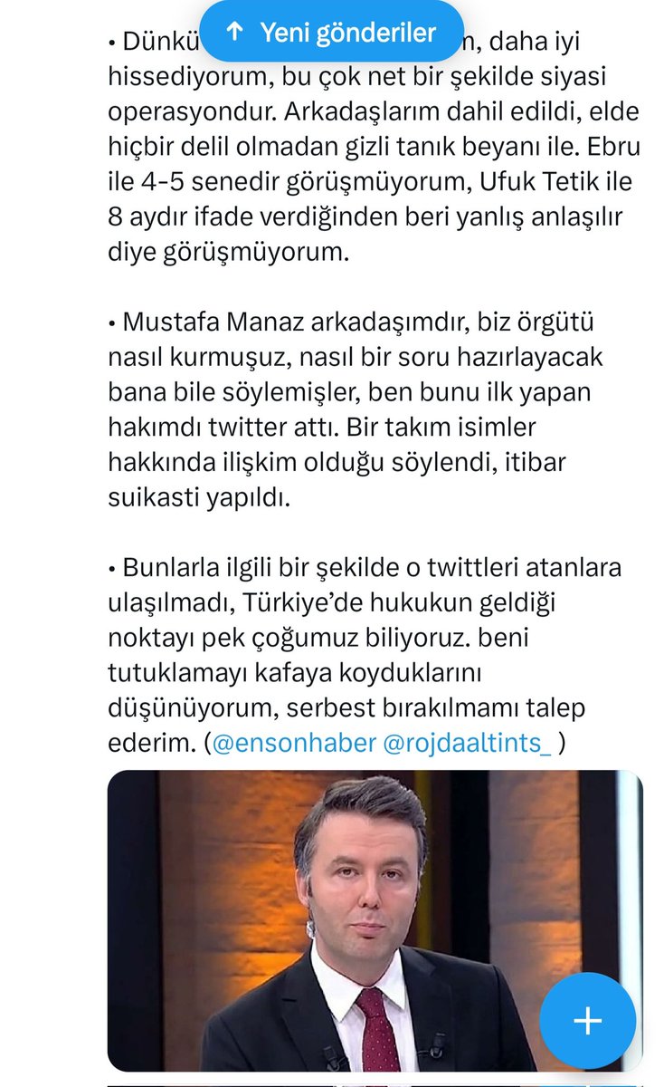 Mehmet Akif Ersoy Operasyonu:

Medyaya Sol-Sağ Ayrımı Gözetmeden Düşecek Bir İbret Notu*

Gazeteci Mehmet Akif Ersoy ve bazı isimler hakkında yürütülen son operasyon—iddiaların doğruluğu, masumiyetleri veya suçun kesinleşmiş olup olmaması bir kenara—Türkiye’de medyanın yıllardır