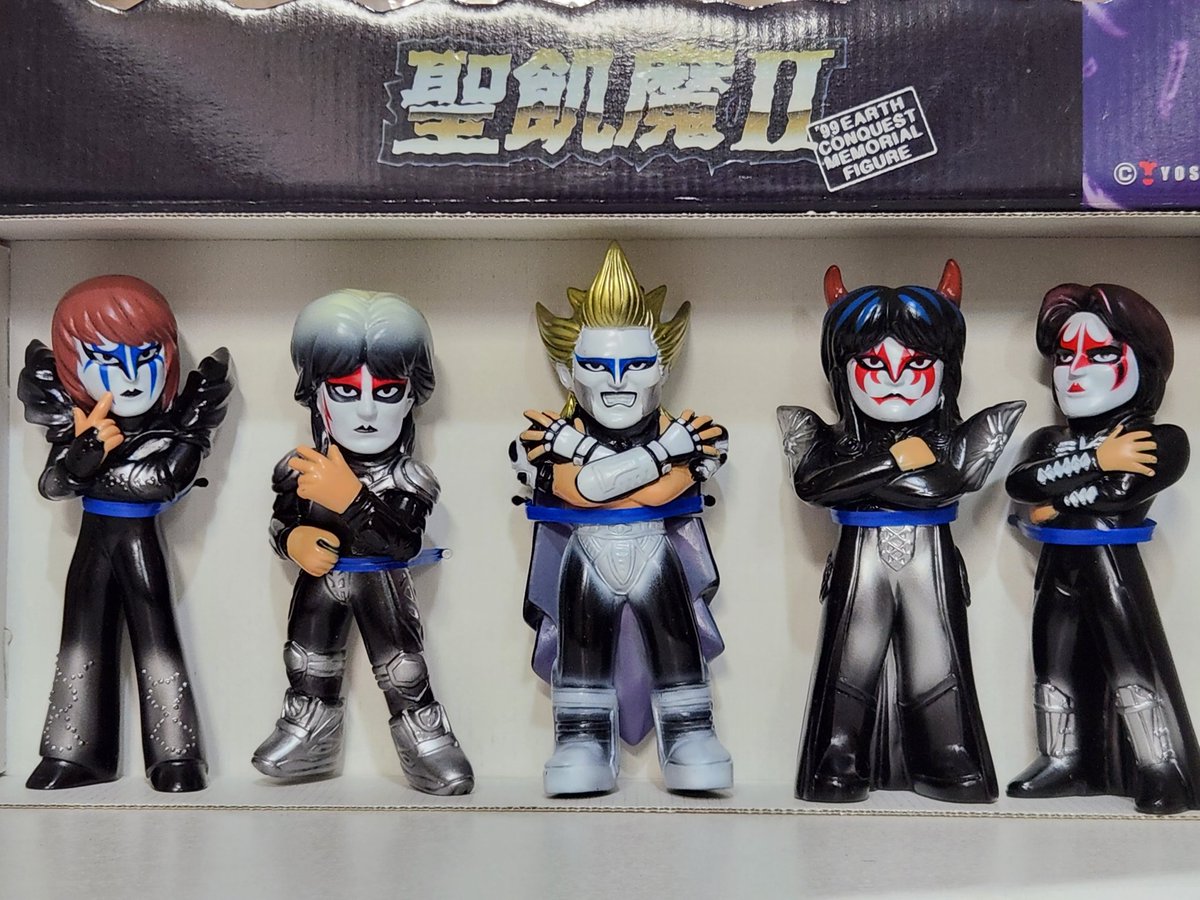 聖飢魔II』ソフビ～ 製品サンプルは、無くなってますが、未塗装の