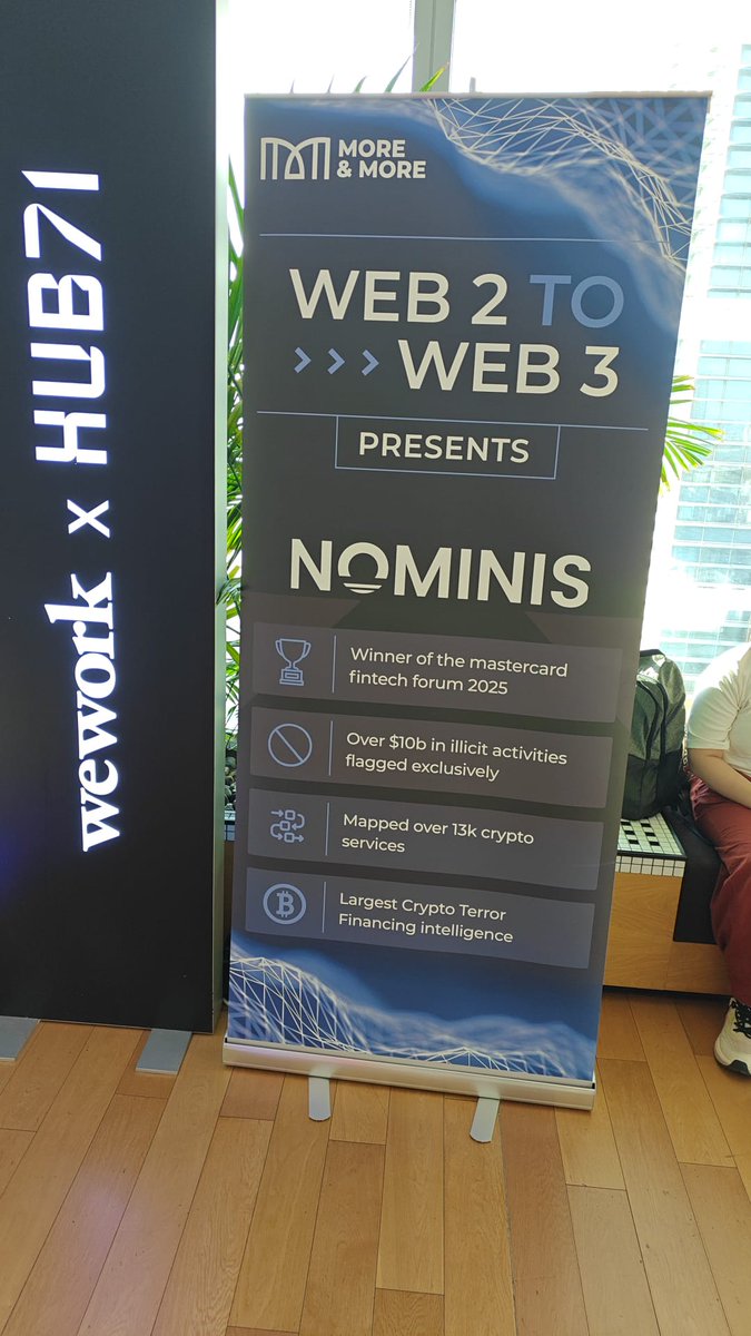 nominisio's tweet photo. 🇦🇪 Abu Dhabi was incredible.

Our CEO Snir Levi attended CFO Coffee Break and @0xGBS, snapping a picture in front of the Burj Khalifa.

Thank you to everyone who came to meet @nominisio!

#Nominis #KYT #TransactionMonitoring #UAE #CFOCoffeeBreak #GlobalBlockchainShow https://t.co/Fpjmz0p8Me