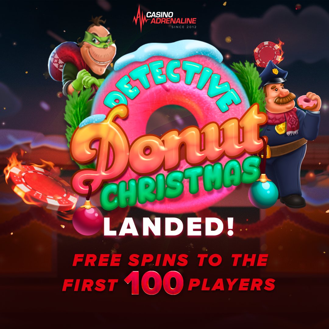 🎄 NEW GAME ALERT! 🎮
🕵️‍♀️ Our festive “Detective Donut Christmas Cop” slot is LIVE! 🍩
🎁 We’re giving FREE SPINS to the first 100 players who join our Telegram event! 🔥
👉 Jump in now &amp; submit your details for a chance to win: t.me/casinoadrenali…