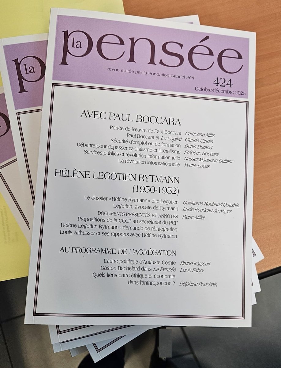 Revue La Pensée tweet media