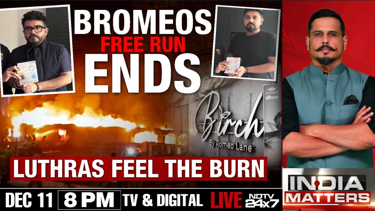 ShivAroor's tweet image. True scale of the Luthra Brothers&apos; criminality.
And the VIP protection they have received.
An NDTV Exclusive from Delhi-Goa-Phuket.

8pm, @NDTV