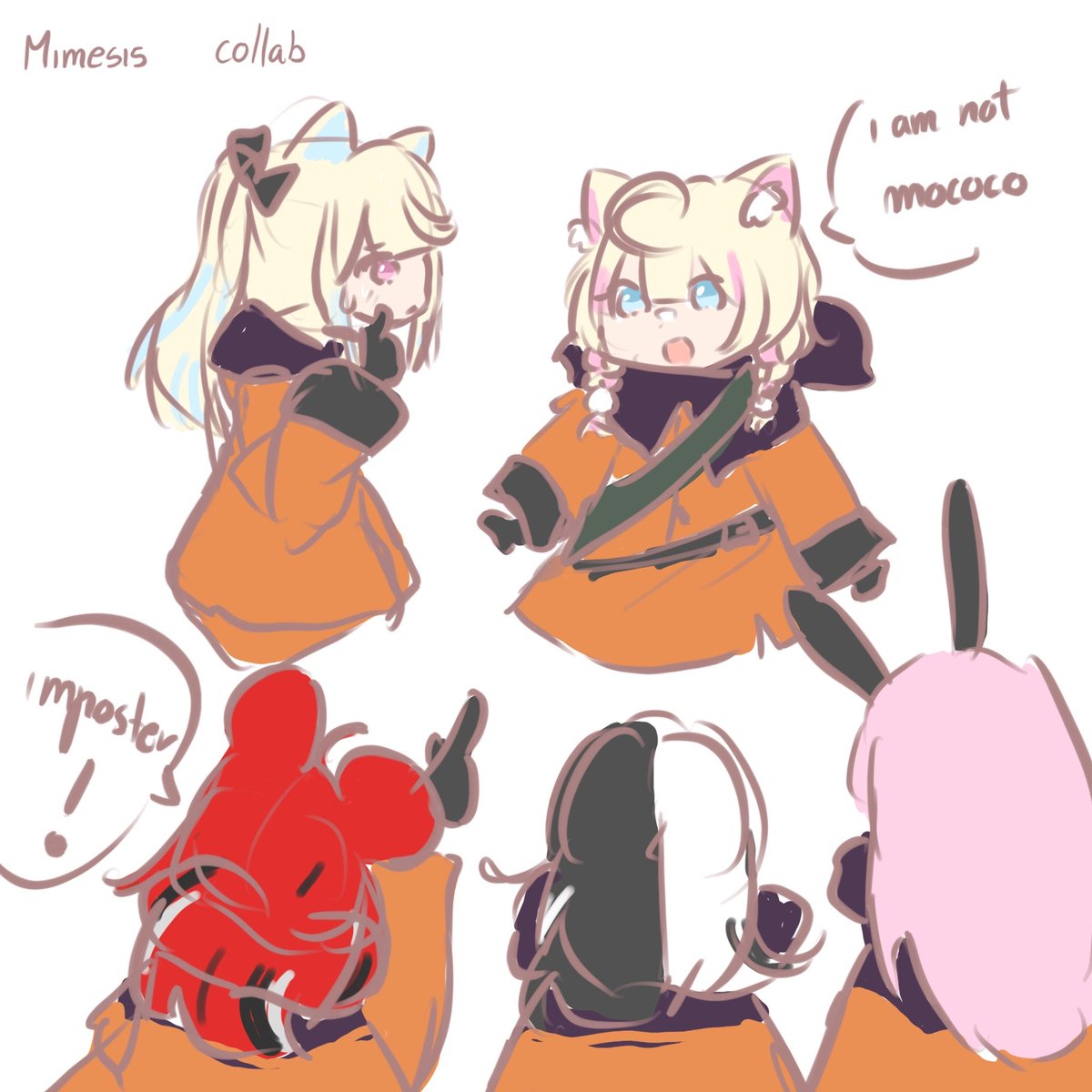 First seconds in the mimesis collab and already getting confused... baubau⤵︎⤵︎
#FUWAMOCO #FWMCpix