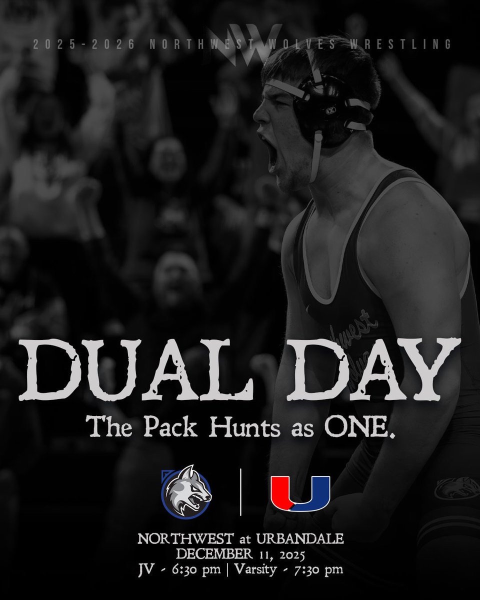 Northwest @ Urbandale tonight! Let’s go hunt some Jayhawks!! #onepack