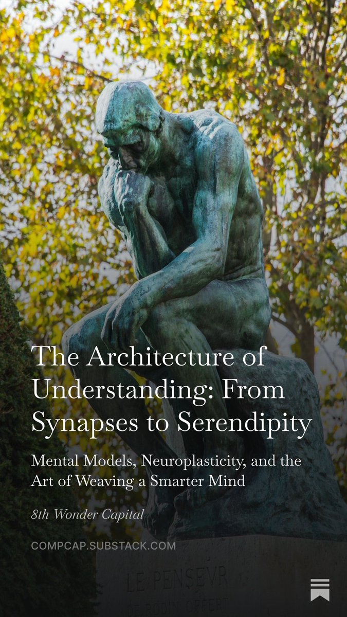 Haiku of the Day for "The Architecture of Understanding: From Synapses to Serendipity"

Neurons fire, then wire.
Knowledge webs spin, thoughts connect.
Learning never stops.

substacktools.com/sharex/6YZFgUb4