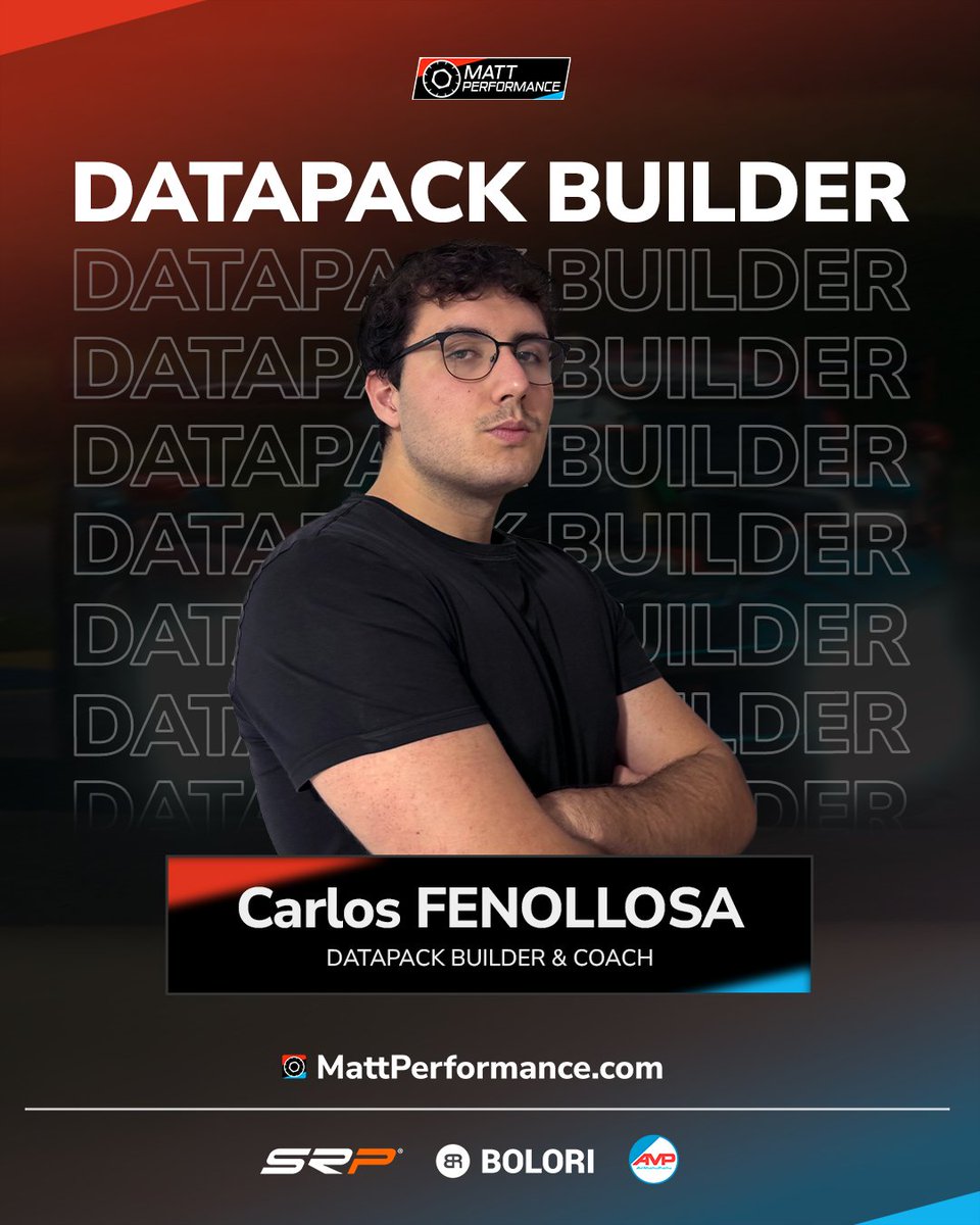 MattPerformance's tweet image. 🇬🇧🇬🇧🇬🇧
Welcome to @srcarlosfeno, Porsche esport Supercup driver!

His role will be datapack creator and coach!

WELCOME!

🇪🇸🇪🇸🇪🇸
¡Damos la bienvenida a @srcarlosfeno piloto de la Porsche esport Supercup!

Su función será ser creador de datapacks y coach! 

¡BIENVENIDO!