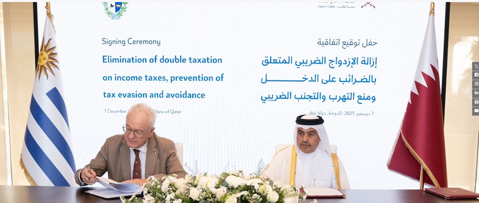 El 07.11.2025 el Ministro Mario Lubetkin  firmó el Acuerdo para la Eliminación de la Doble Imposición y Prevenir la Evasión con S.E. Ministro de Finanzas Ali bin Ahmed Al Kuwari.