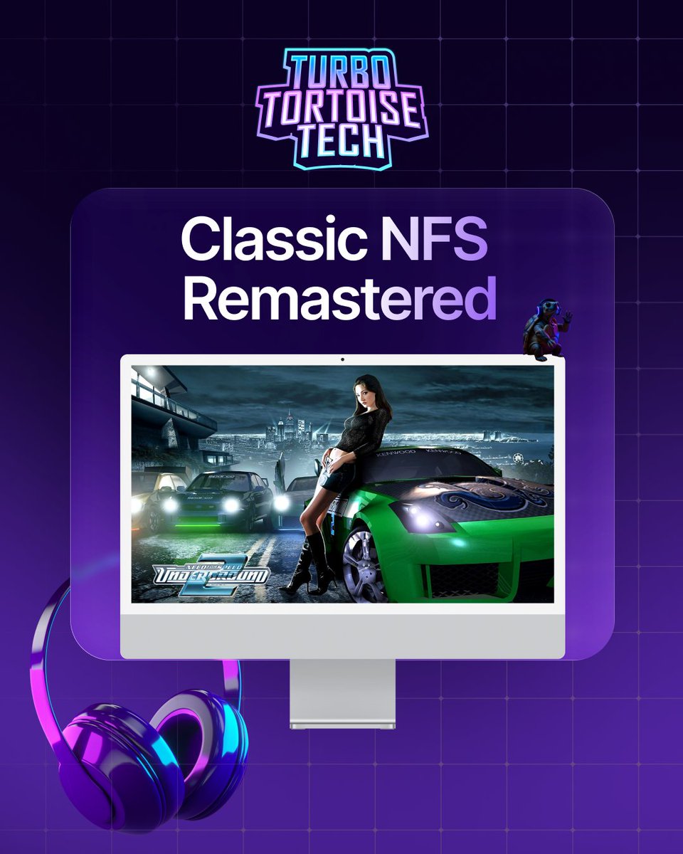 turbotortstech's tweet photo. Christmas came early baby! NFS2 Remastered is here.
A group of real legends have created a 100% free remaster of NFS Underground 2.
Check it out here: https://t.co/MUBNkPrqjj
#turbotortoisetech #needforspeed2 #nfsremastered #gamingcontent #gamingcommunity https://t.co/4wPtXZlHdQ