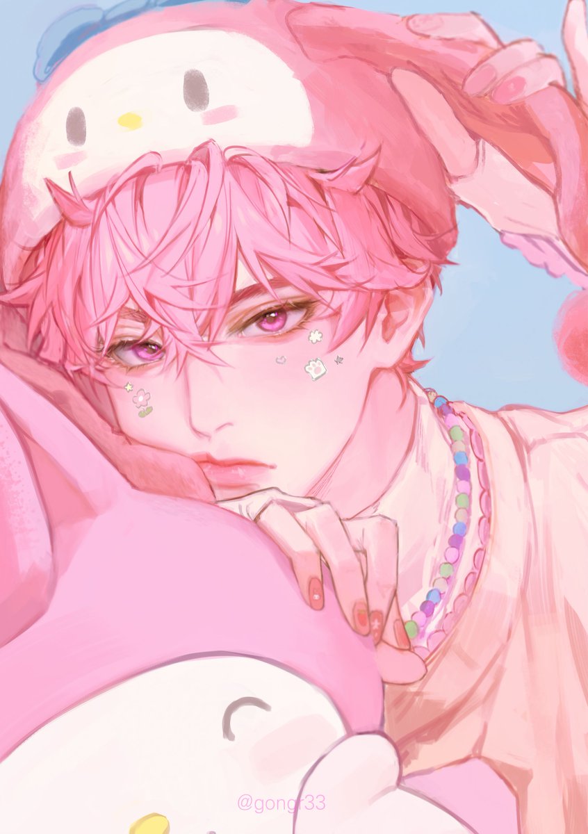 gongr33's tweet image. 늦었지만 귀 모자+얼꾸 밤비