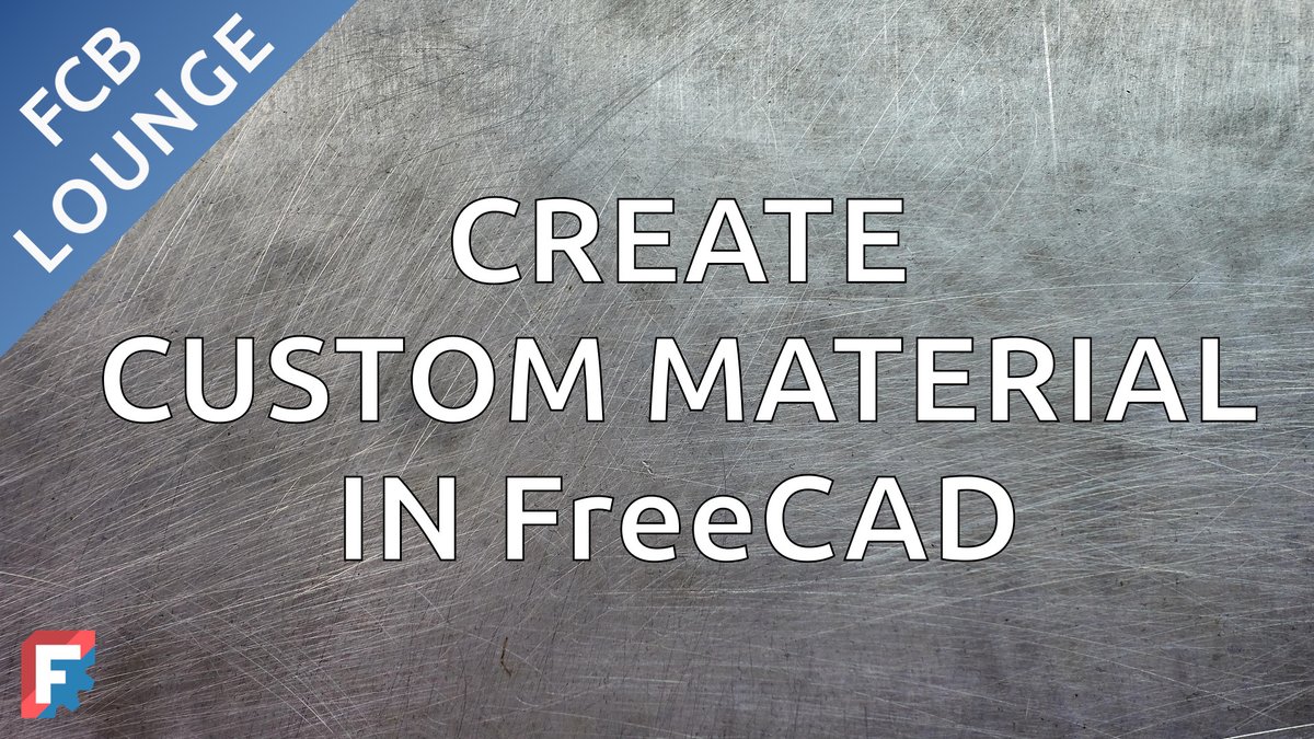 semhustej's tweet image. This #tutorial shows how to create custom material in #FreeCAD. The new material system was introduced in FreeCAD 1.0 last year.

youtu.be/ESd5CVedtKk

#OpenSource #FCBLounge