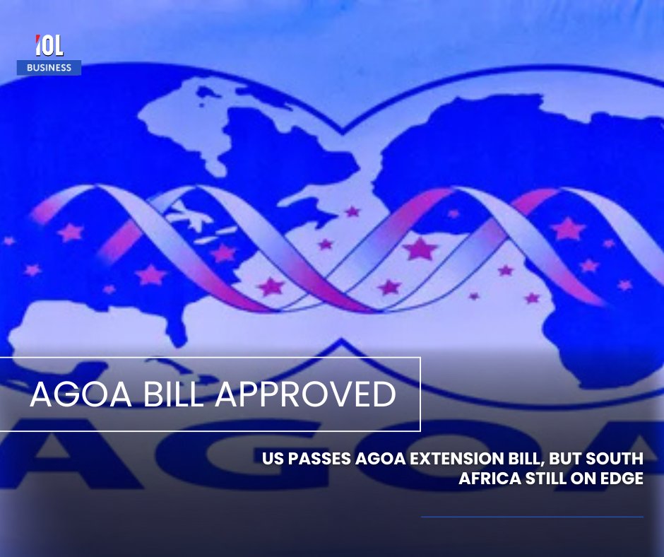IOL's tweet photo. The US Committee on Ways and Means has approved a three-year extension of the AGOA, but concerns loom over South Africa's participation amid rising tensions.
#business #AGOA #SouthAfrica #TradeRelations #EconomicTies #USCommittee
Read on https://t.co/zqI2Xwkzqz https://t.co/xIh5jLskzu