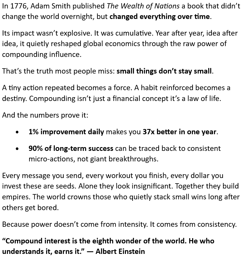 itsmichaelluu's tweet photo. Do small things to achieve big things https://t.co/JLfVLLV6Y4