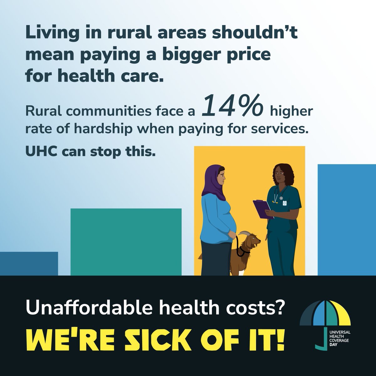 People living in rural areas face more financial hardship when accessing health services than people living in urban areas. 

That’s not just another statistic.

According to an older man living in the Africa region, “Living in a rural community has the disadvantage of transport