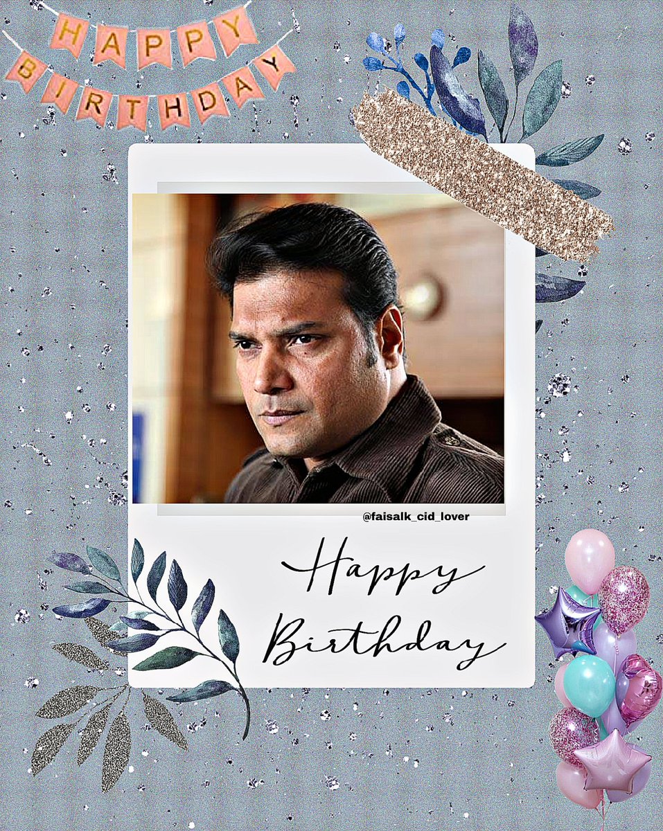 anamikasingh109's tweet image. A wish for you on your birthday, whatever you ask may you receive, whatever you seek may you find, whatever you wish may it be fulfilled on your birthday and always. Happy birthday Daya sir🥳🎉🎊🎊
#CID2 #happybirthdaydayasir