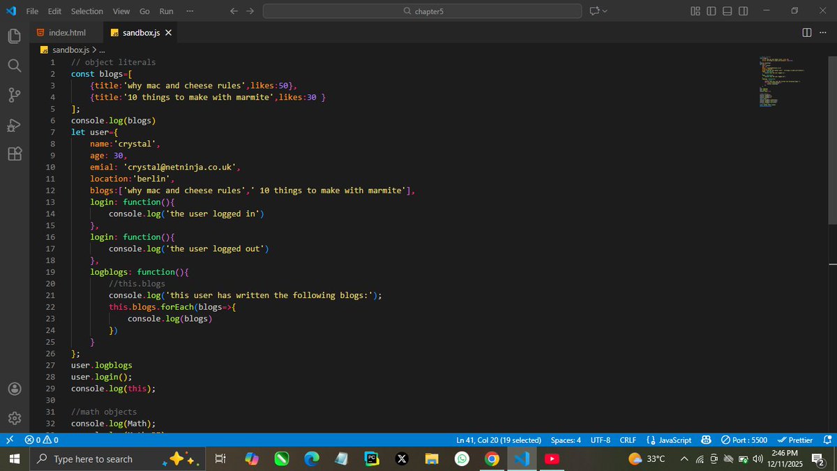 code_with_nynja's tweet image. Still on learning JavaScript 
Learned Object literals today
#progressisprogress